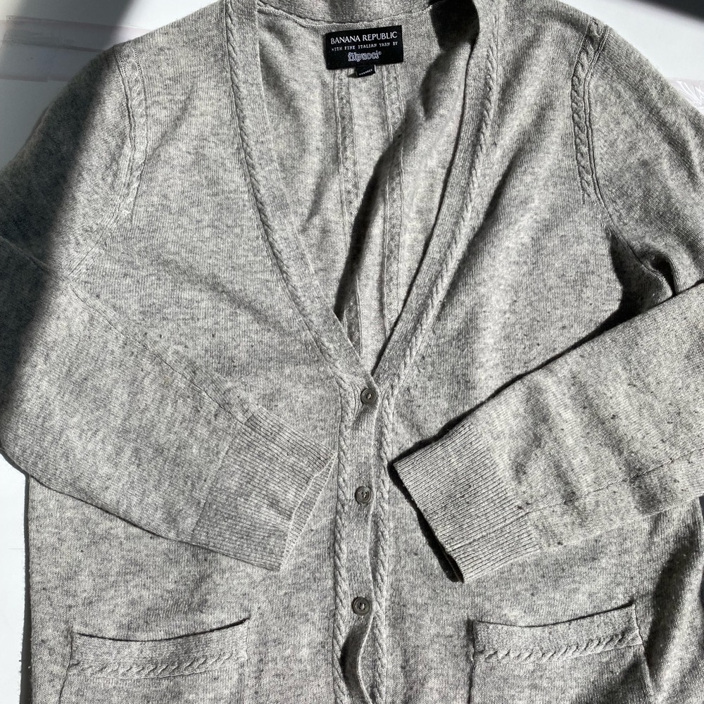 Gray Banana Republic Filpucci Cardigan